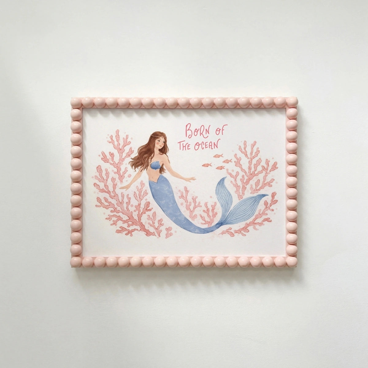 Decoración costera de sirena, decoración costera de pared