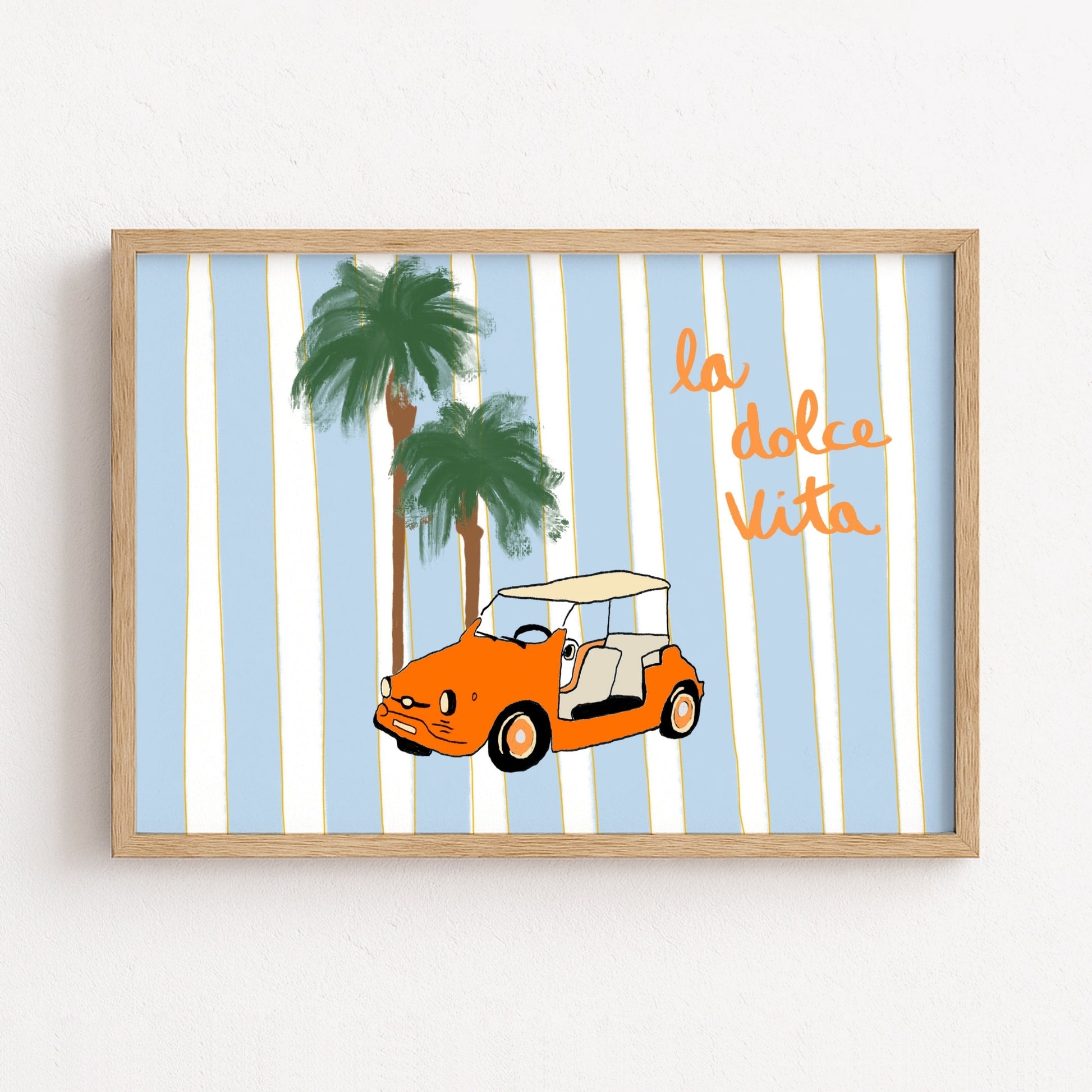 La Dolce Vita Print – Retro Italian Summer Art