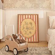 You are Precious to me Orange Stripes - Christian Wall Art