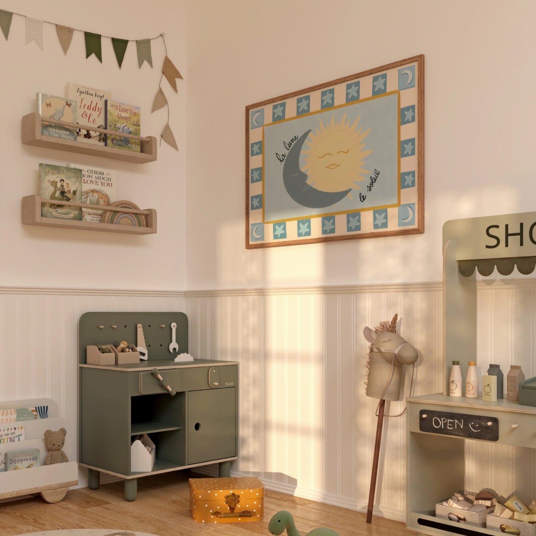 Stampa per camera bambini celestiale