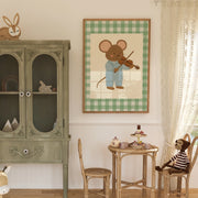 Mouse Playing Violin – Nursery & kids wall art