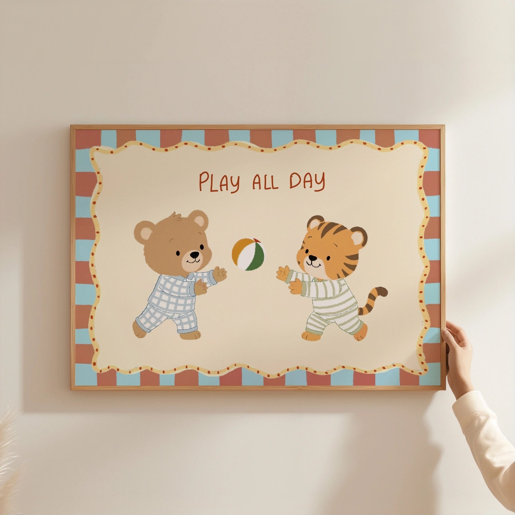 Whimsical Ball Game Wall Art