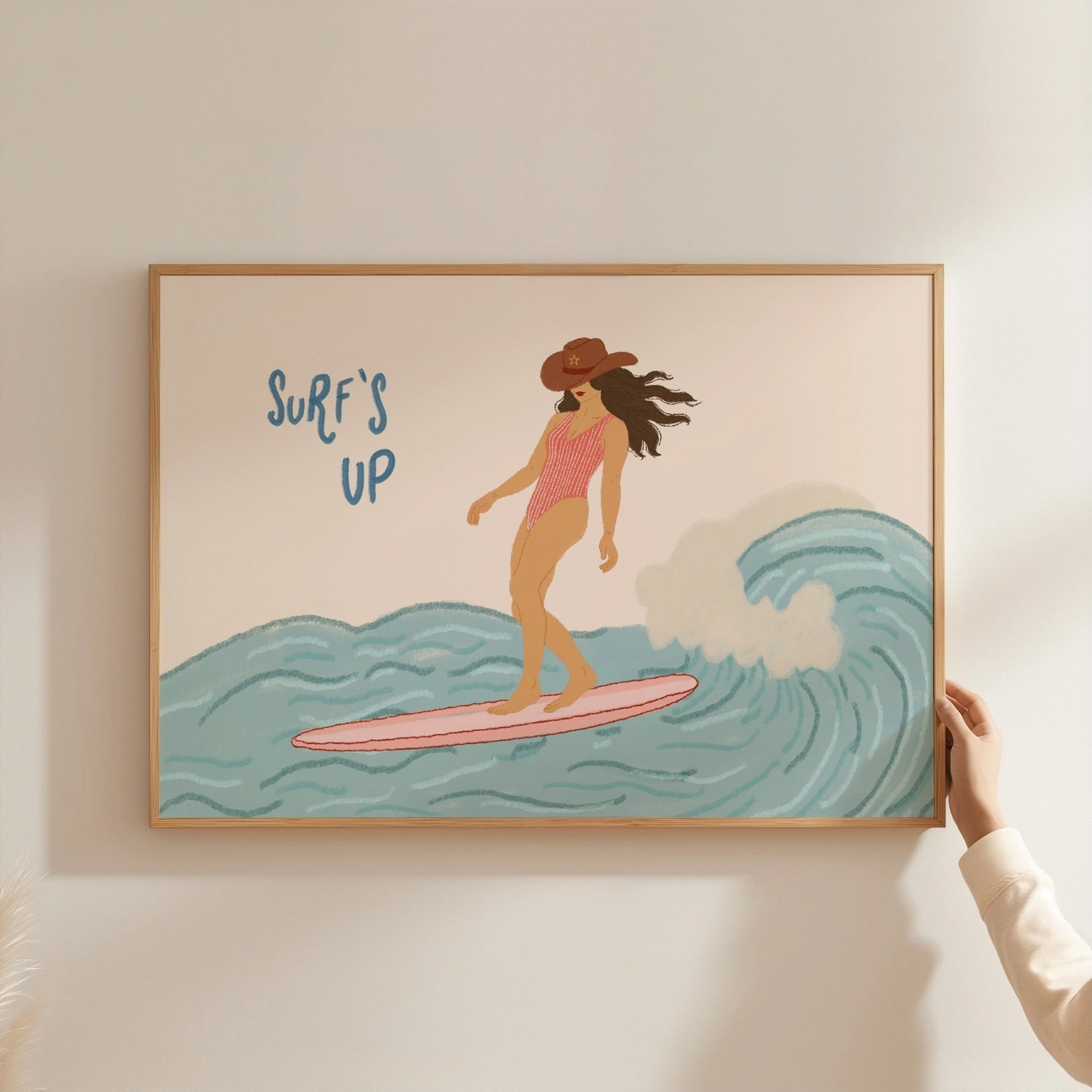 Surf’s Up Cowgirl Wall Ar