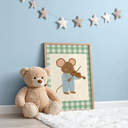 Mouse Playing Violin – Nursery & kids wall art