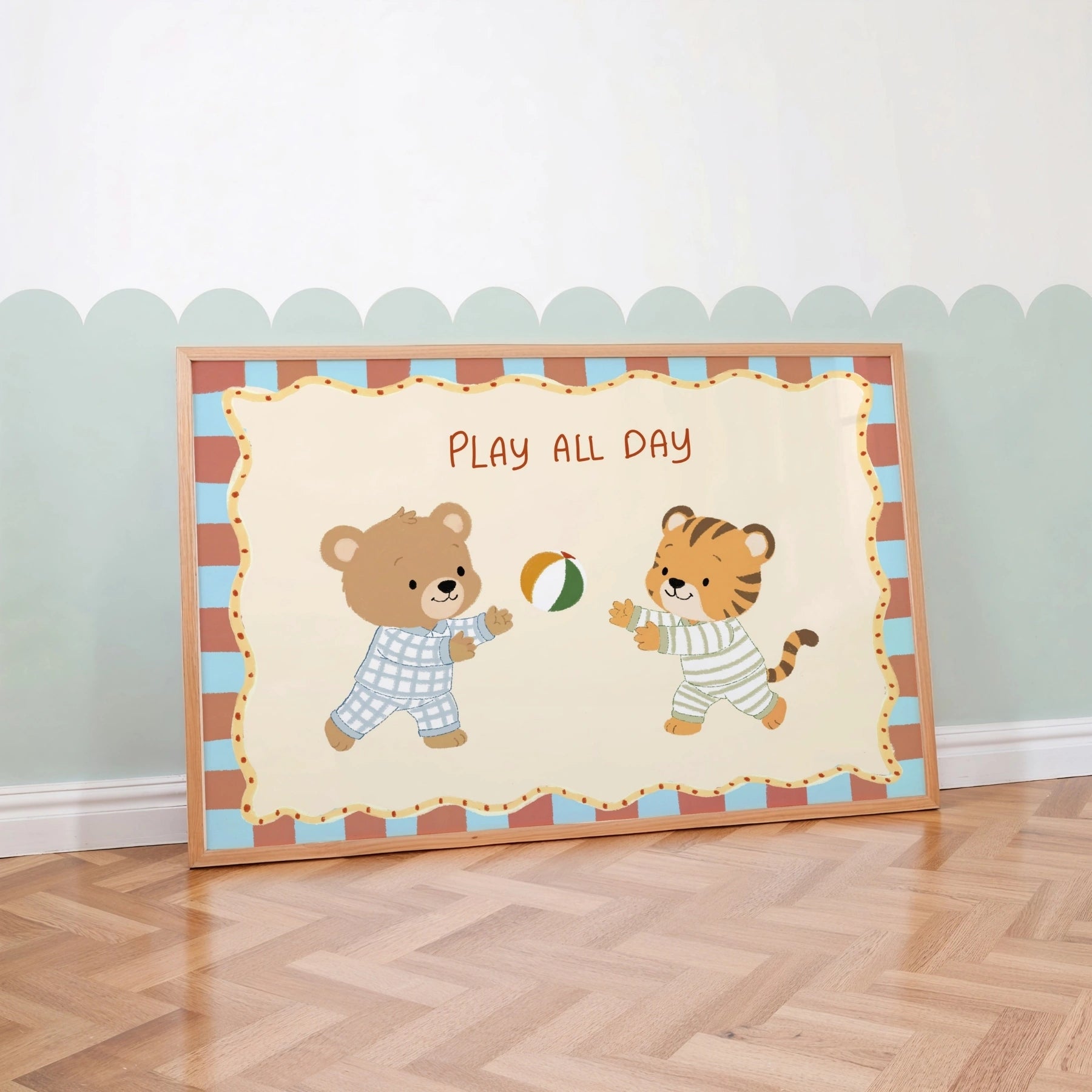 Whimsical Ball Game Wall Art