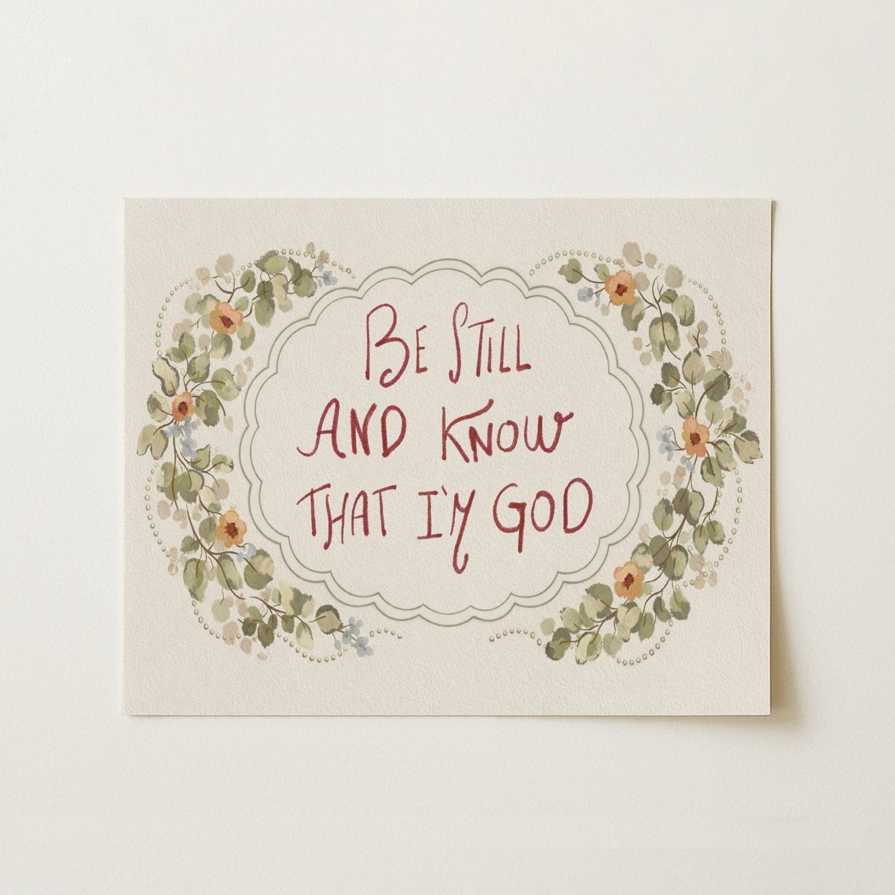 Cottagecore Religious Wall Art, Christian Wall Decor