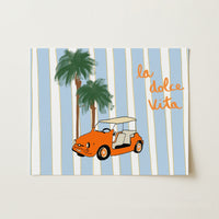 La Dolce Vita Print – Retro Italian Summer Art