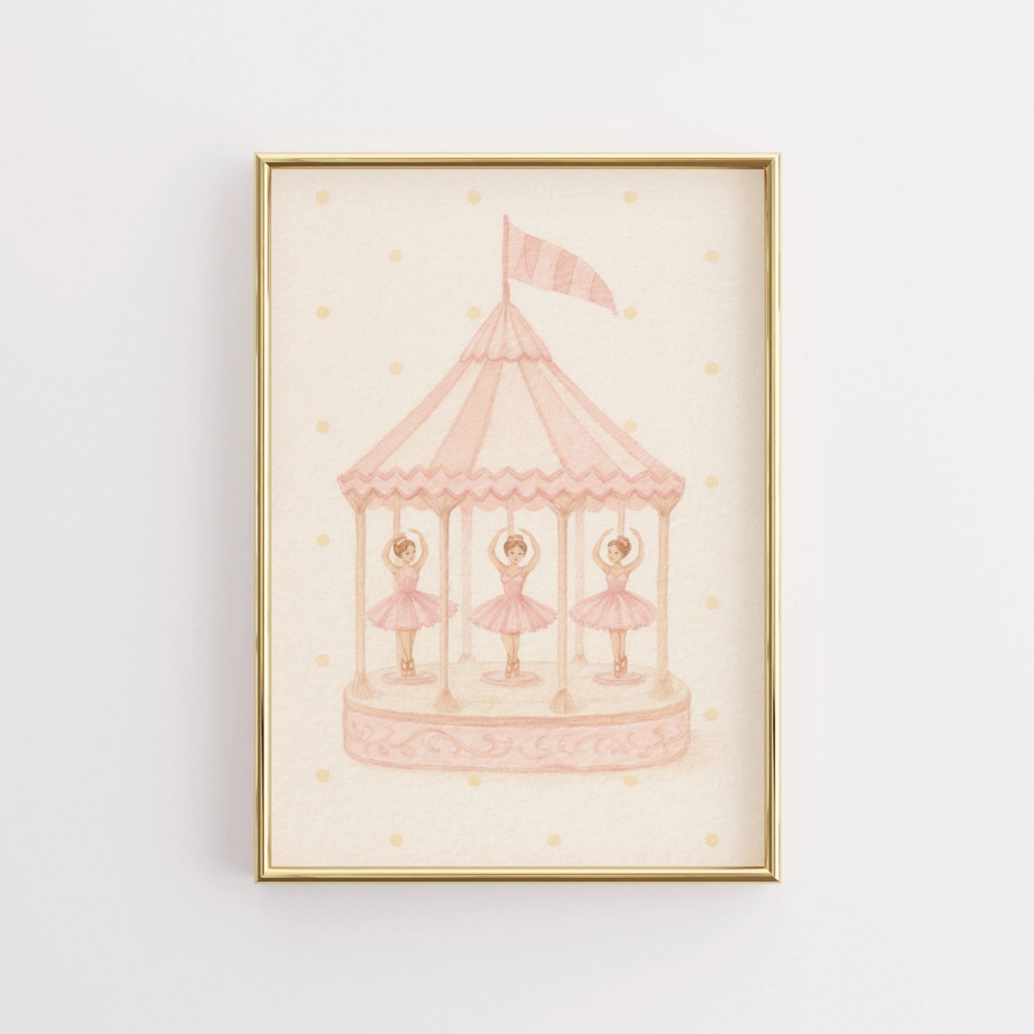 Affiche pour chambre d'enfant « Carrousel de ballet »