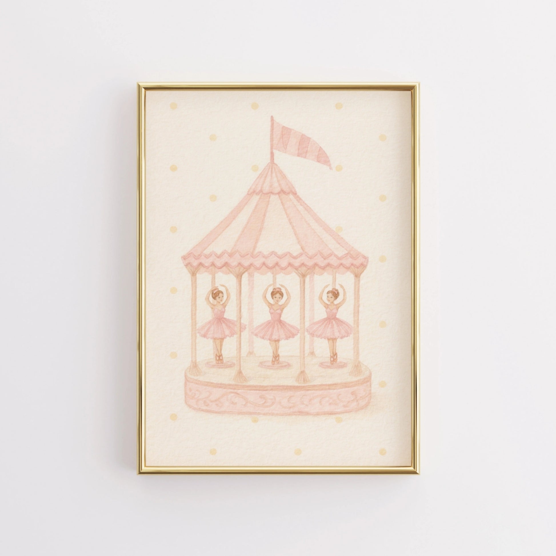 Affiche pour chambre d'enfant « Carrousel de ballet »
