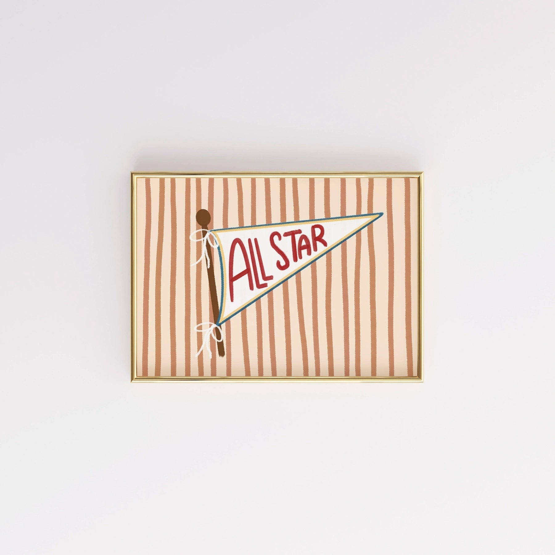 Retro Sports Flag Print