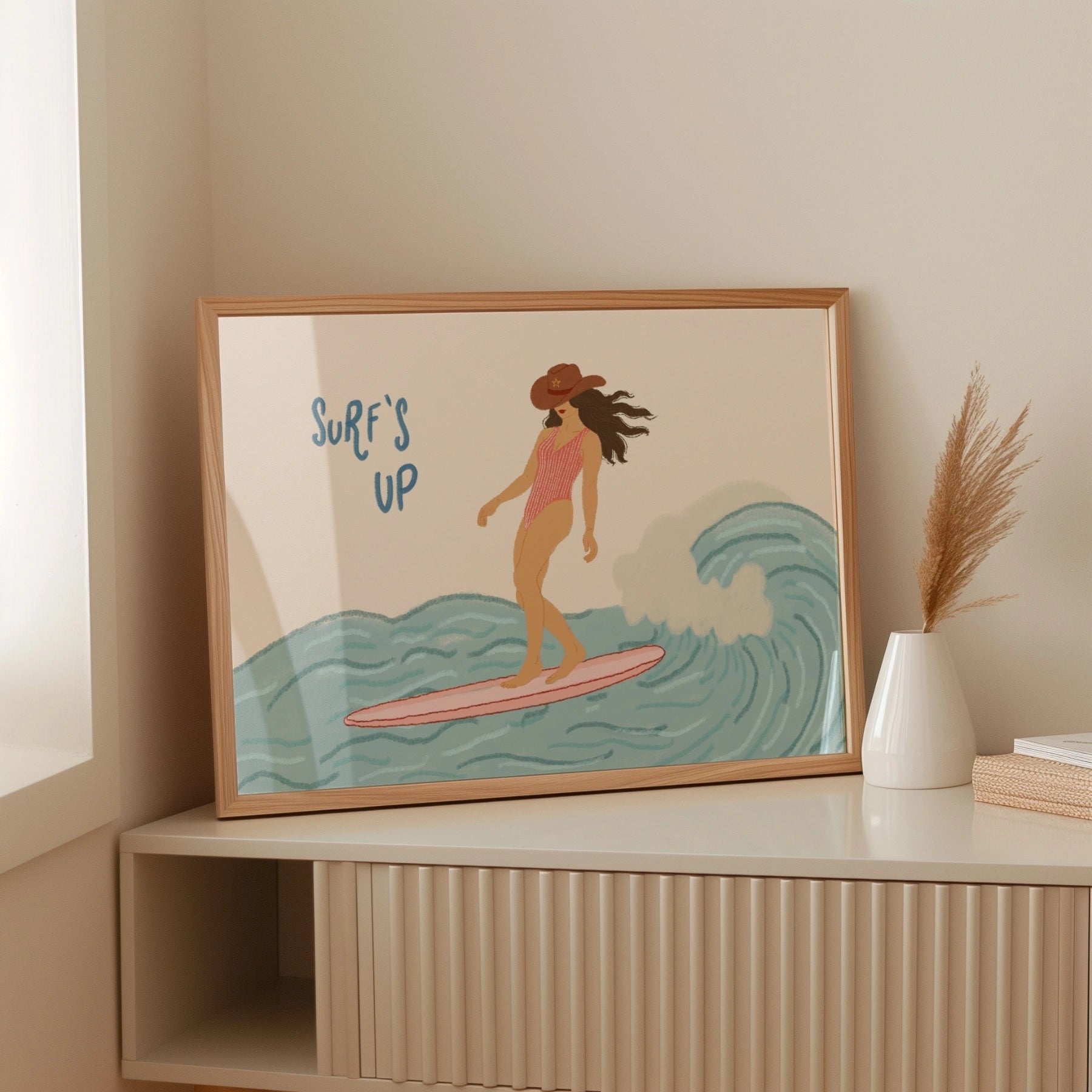 Surf’s Up Cowgirl Wall Ar