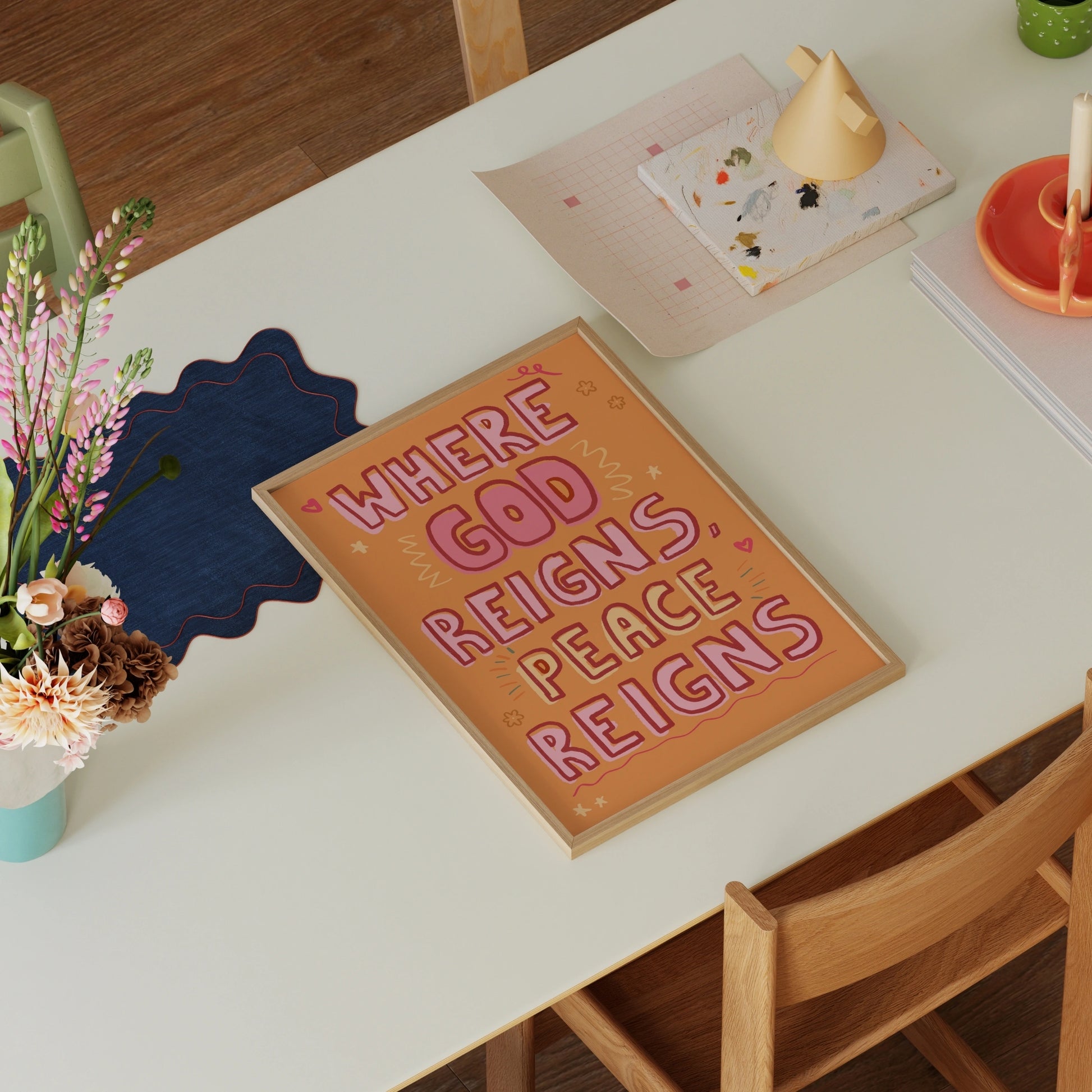 Décoration encourageante pour la foi