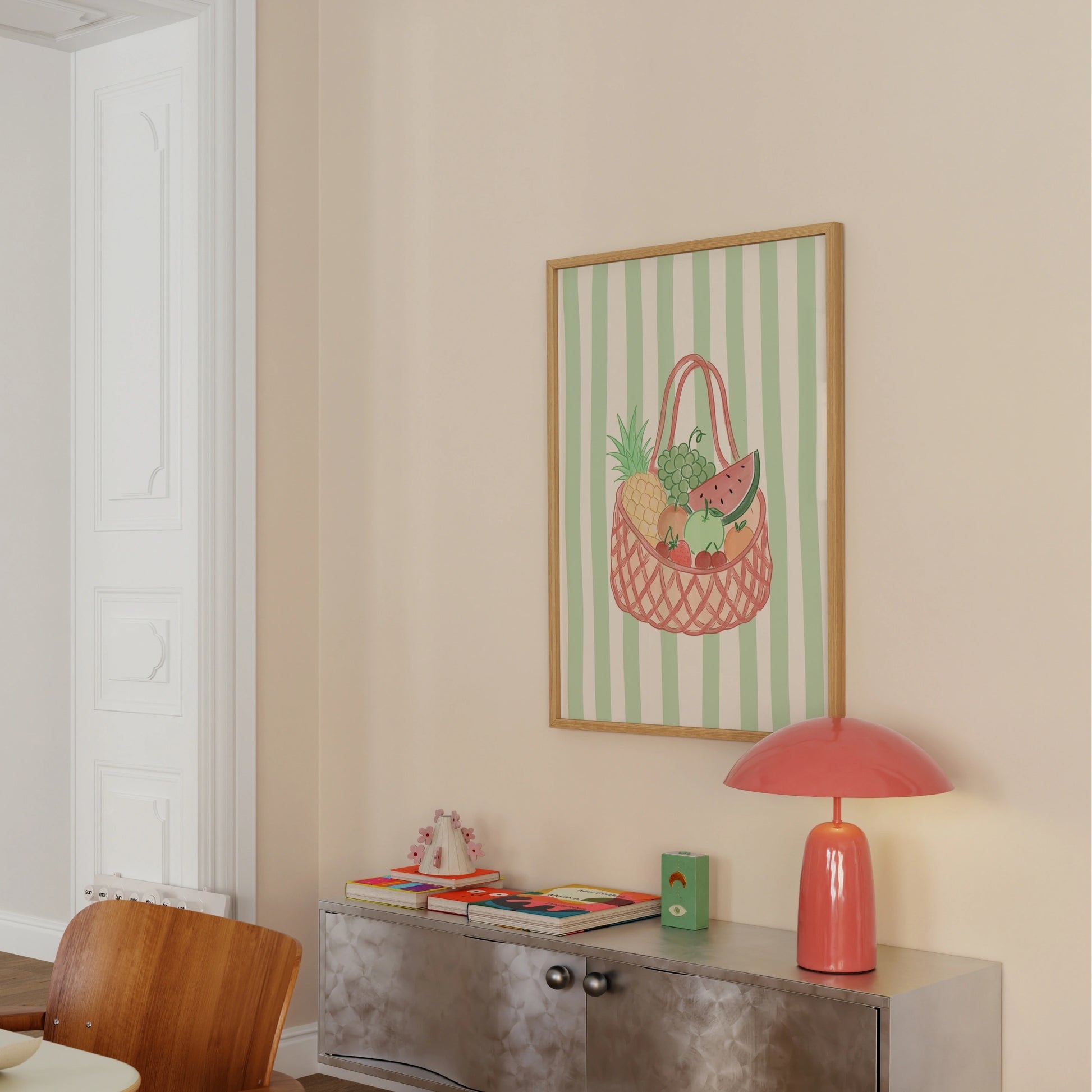 Summer Fruit Basket Wall Art