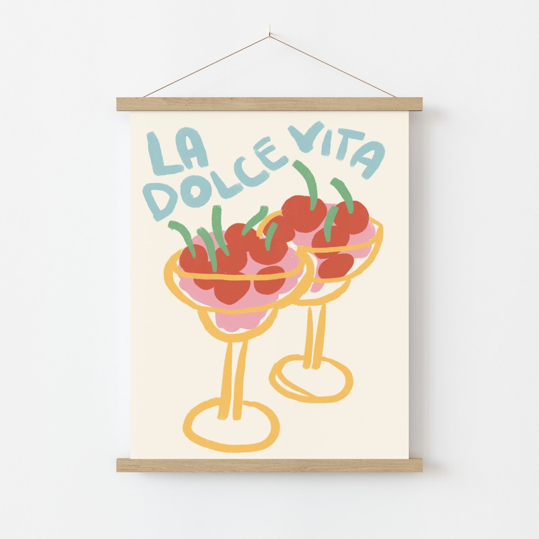 La Dolce Vita Print – Italian Summer Cherry Art