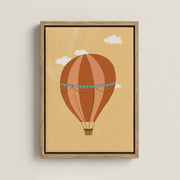 Vintage Hot Air Balloon – Nursery & Kids Canvas Wall Art