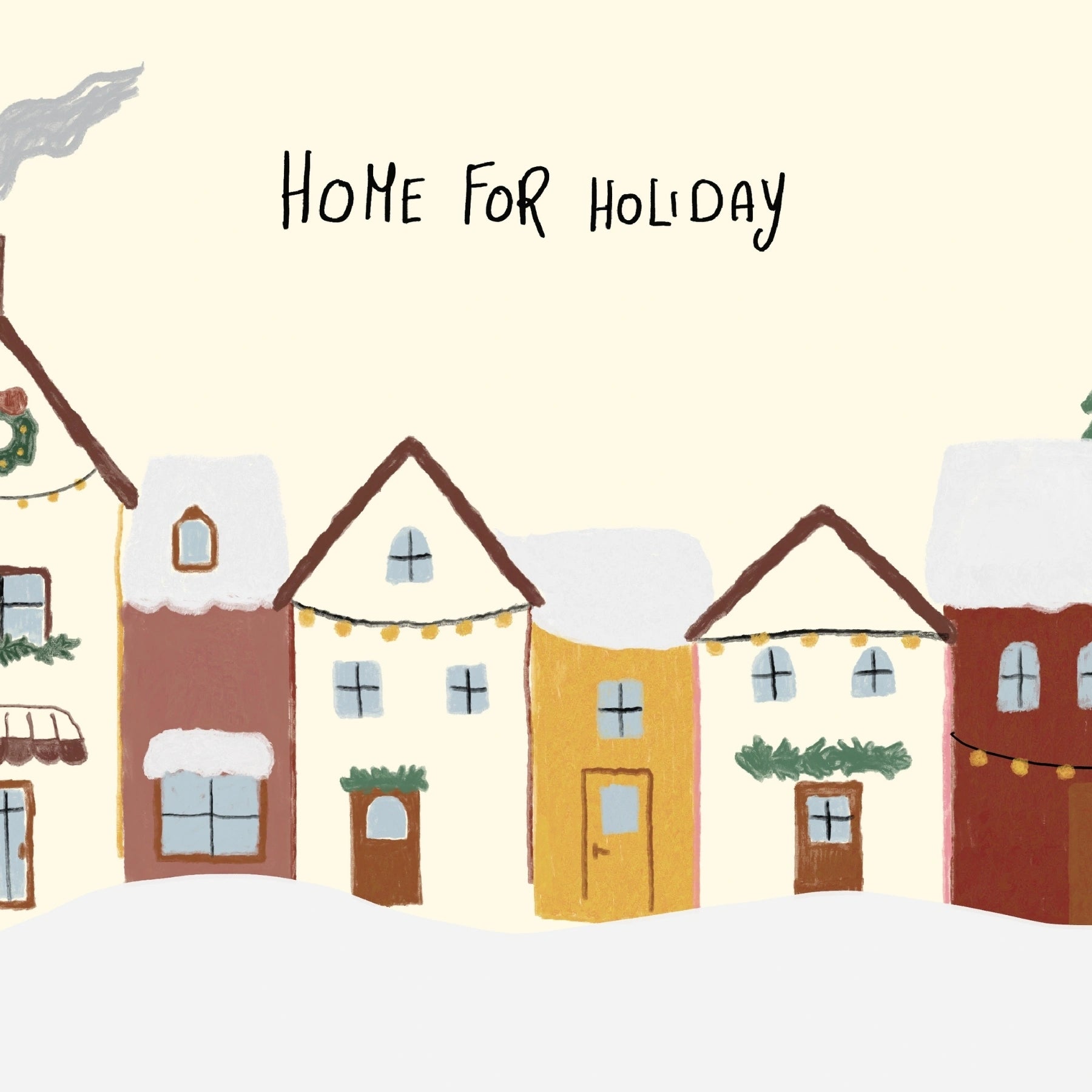 Decorazione murale del villaggio di Natale