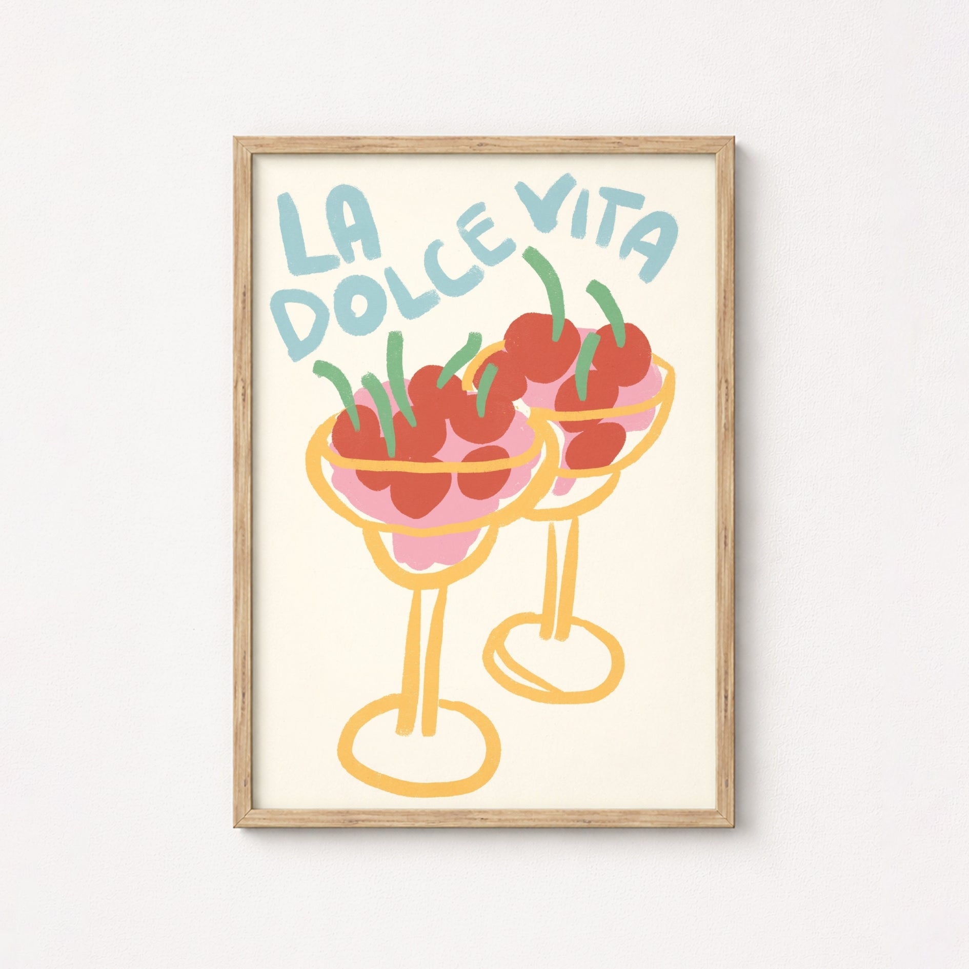 La Dolce Vita Print – Italian Summer Cherry Art