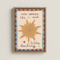 Here Comes the Sun Nursery Canvas Print