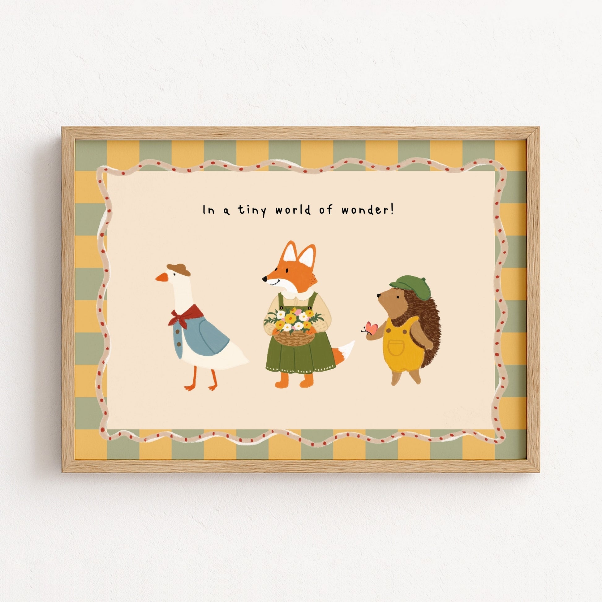 Stampa Animali del bosco per cameretta