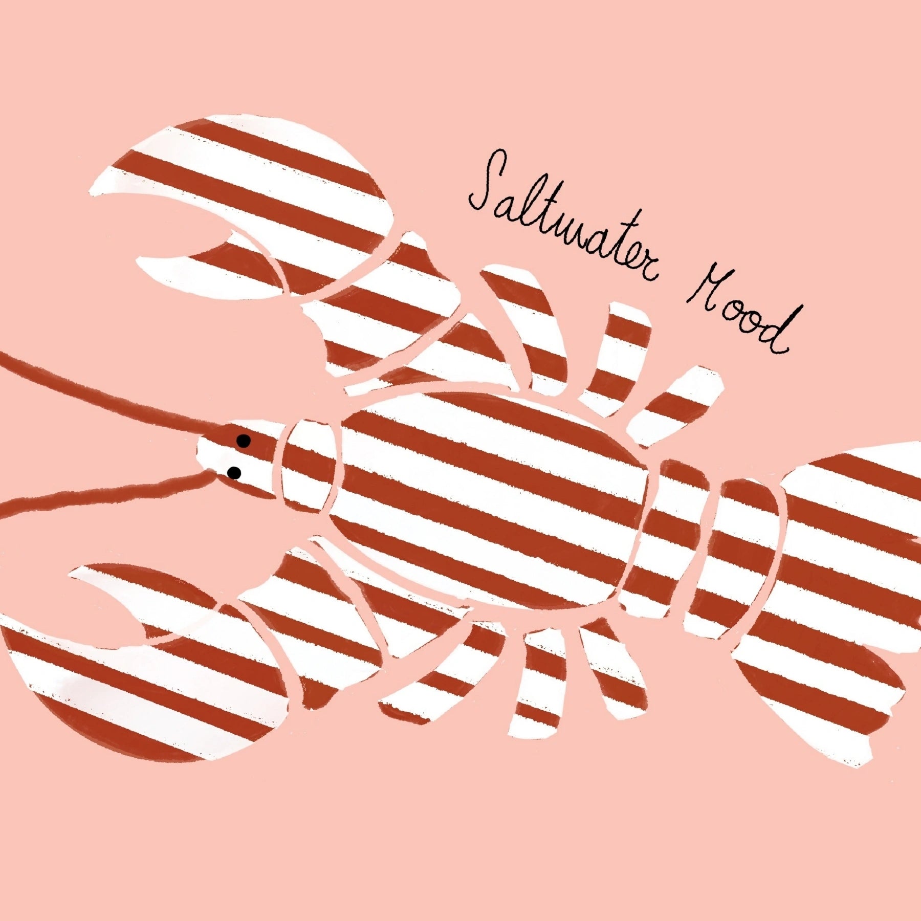 Trendy Coastal Seafood Print