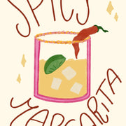 Spicy Margarita Bar Cart Decor - Poster da cucina
