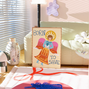 Born to Save Angel – Arte de pared cristiano