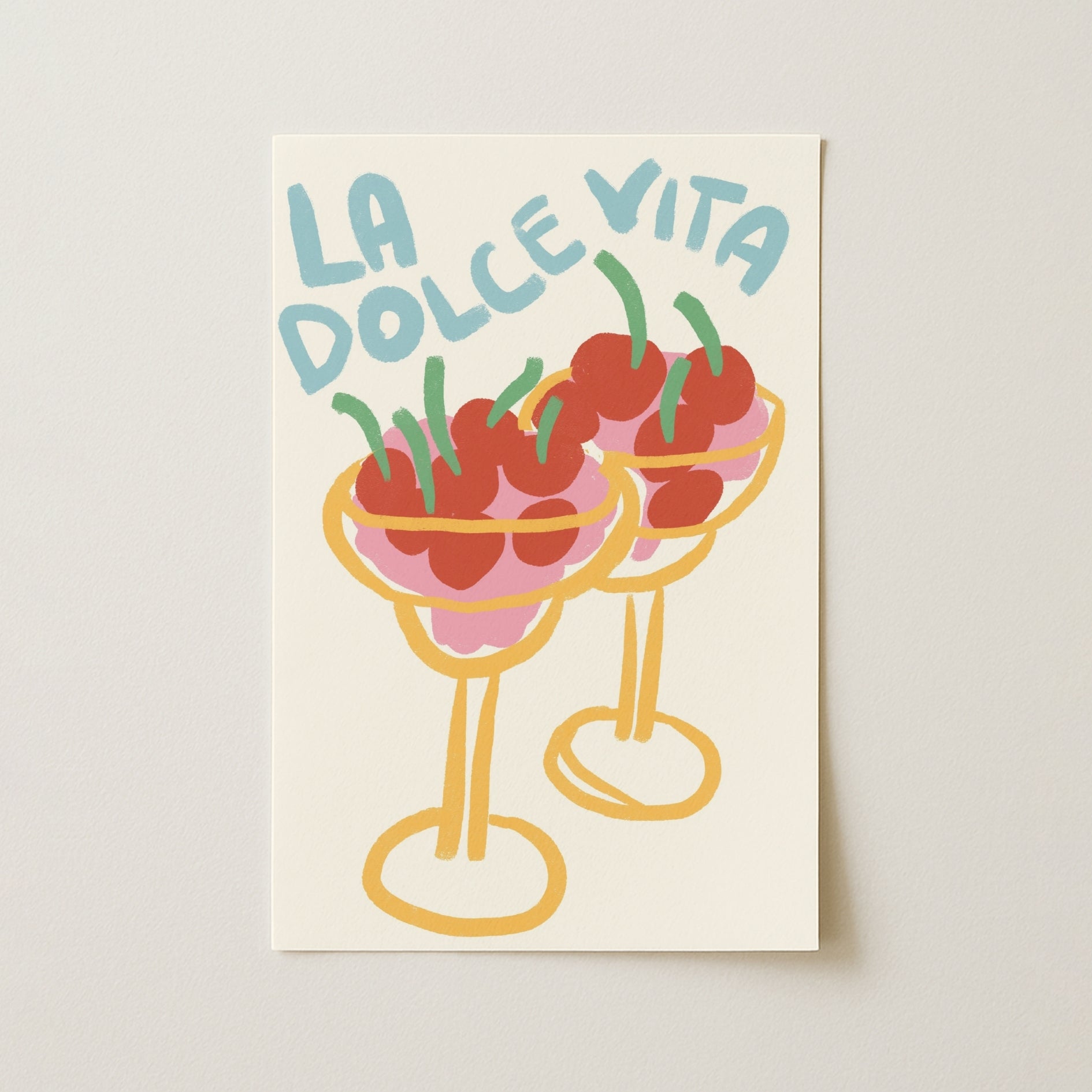 La Dolce Vita Print – Italian Summer Cherry Art