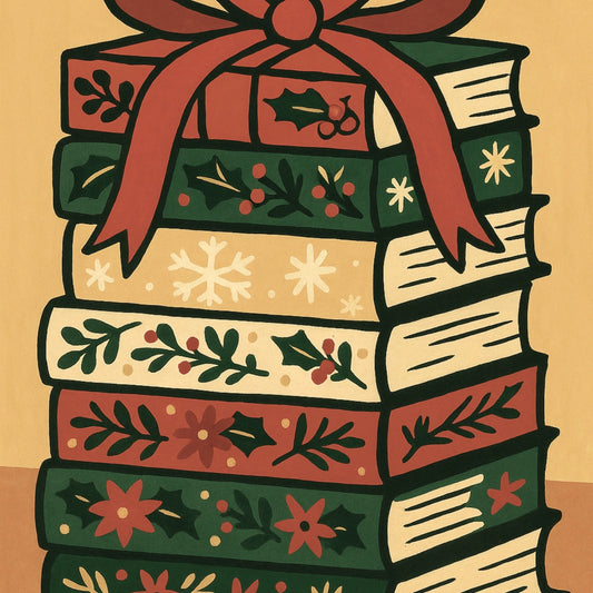 Christmas Books Wall Art