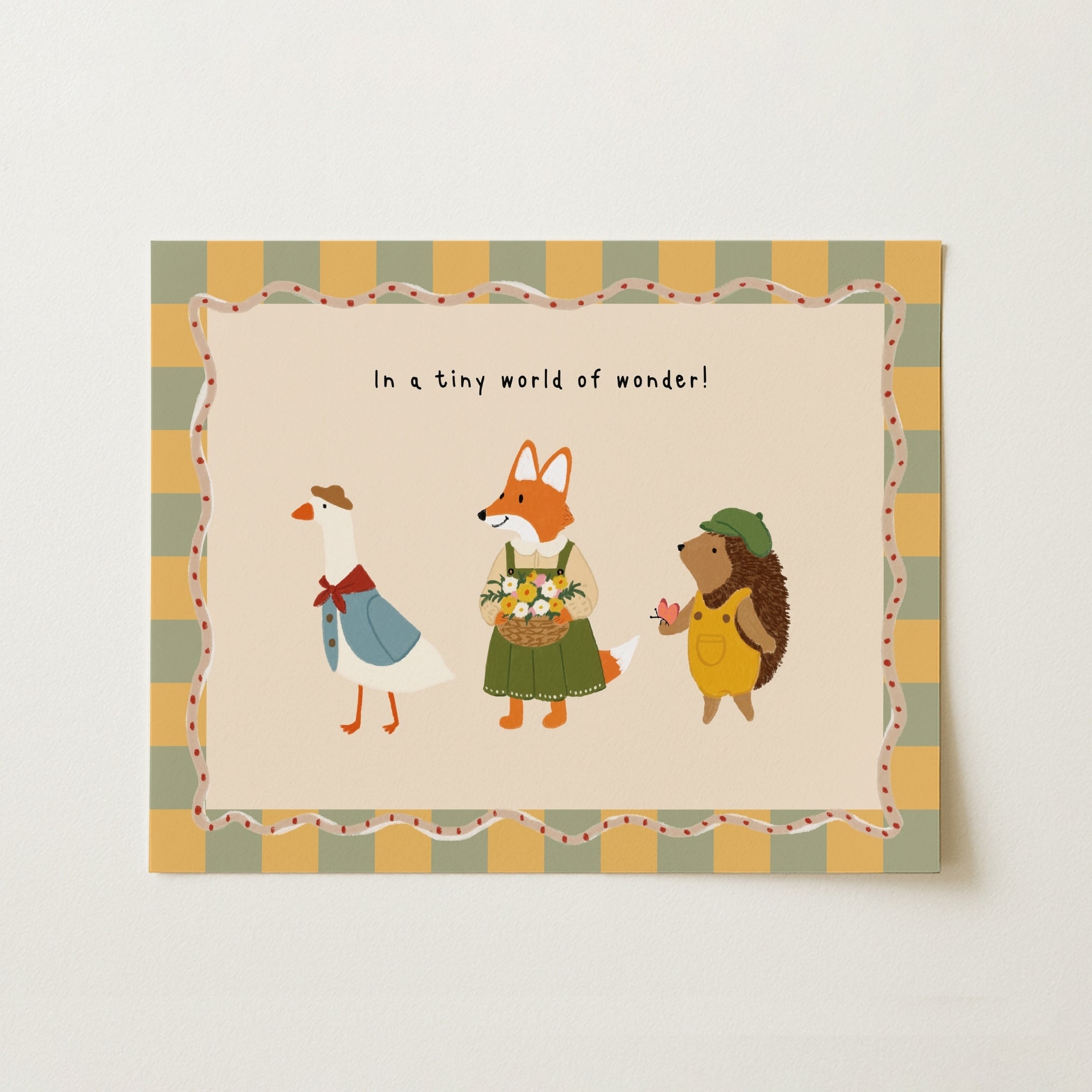 Stampa Animali del bosco per cameretta