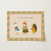 Stampa Animali del bosco per cameretta