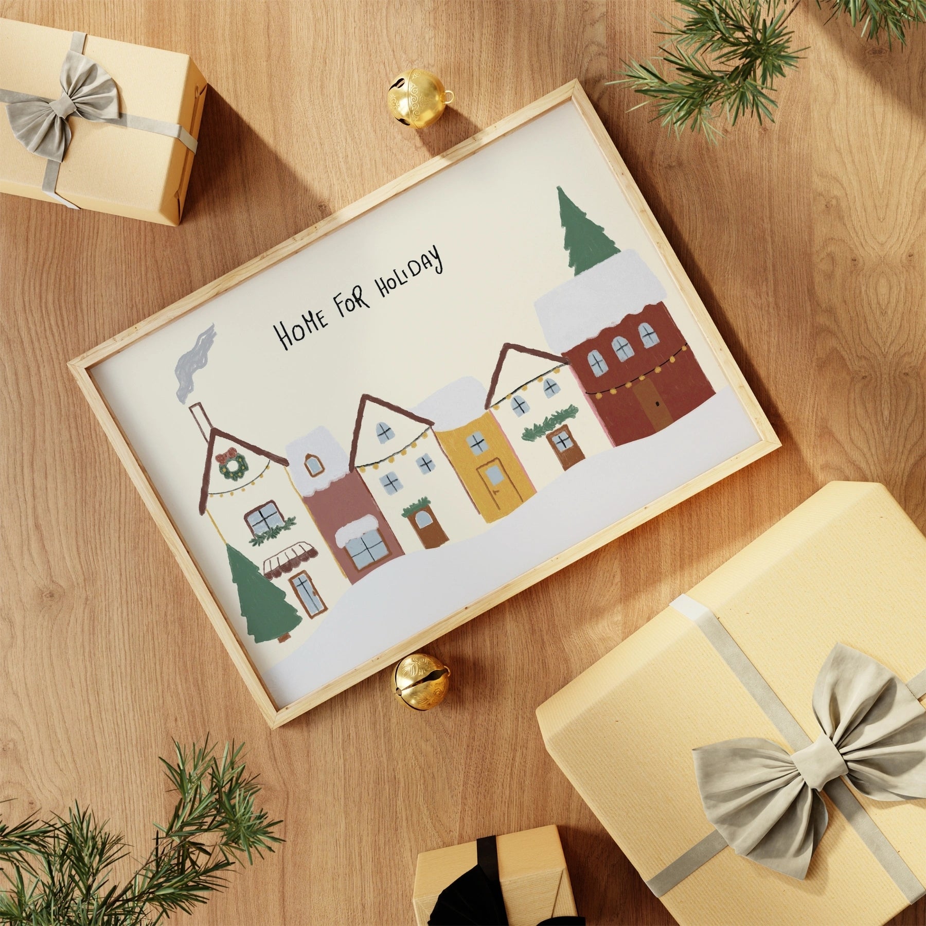 Christmas Village Wall Art