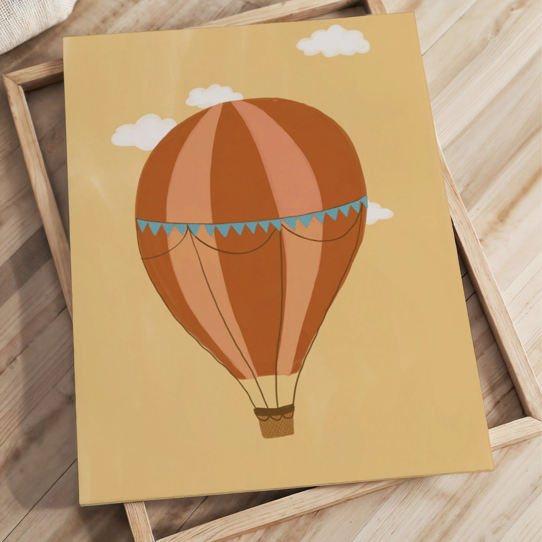 Vintage Hot Air Balloon Canvas Print
