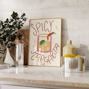 Spicy Margarita Bar Cart Decor - Poster da cucina