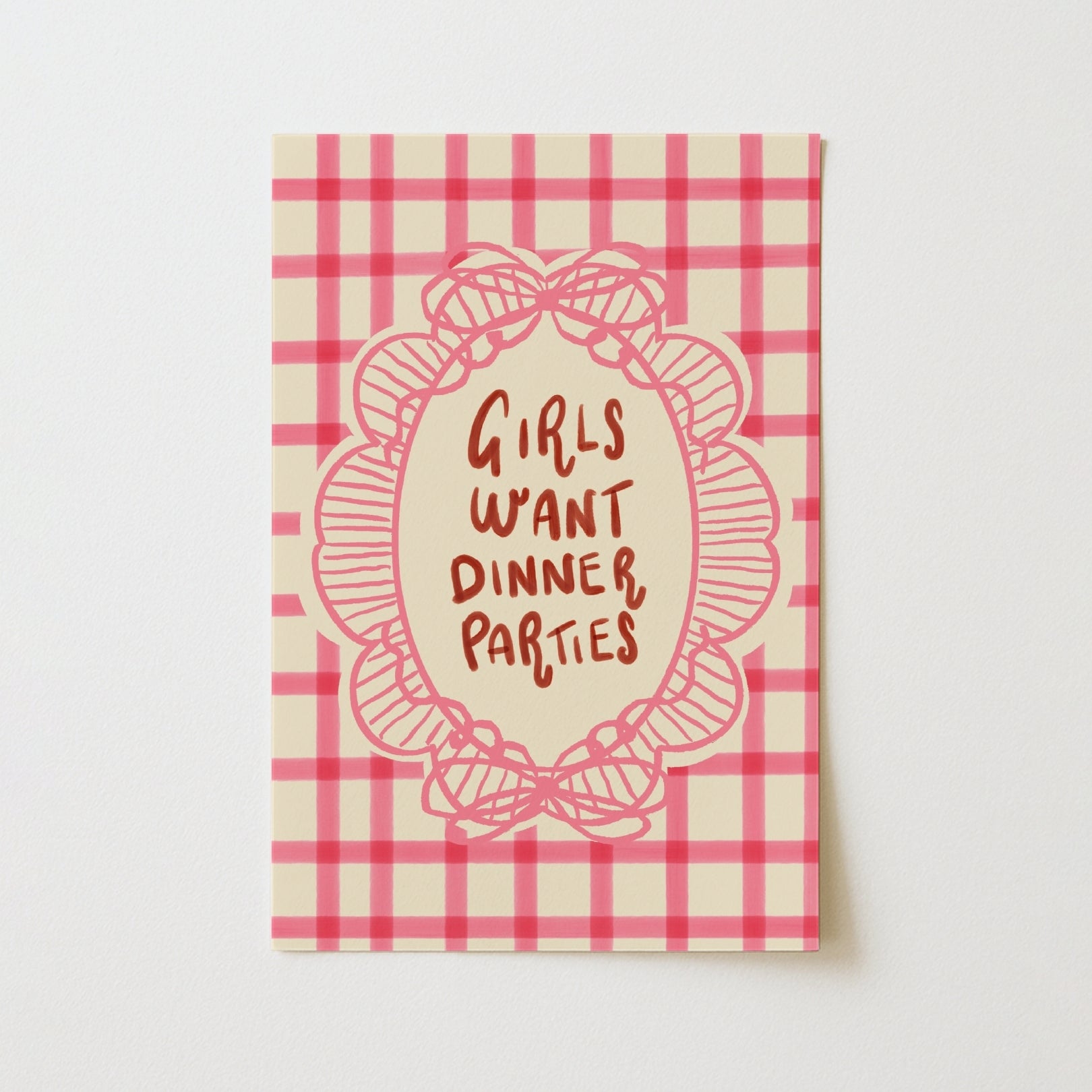 Girls Want Dinner Parties, Kitchen Wall Decor