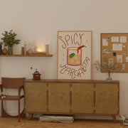 Spicy Margarita Bar Cart Decor - Poster da cucina