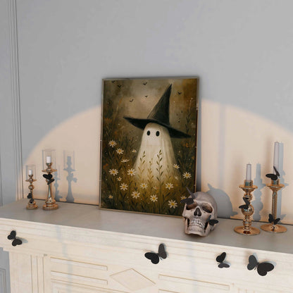 Cottagecore Ghost Witch Print – Halloween