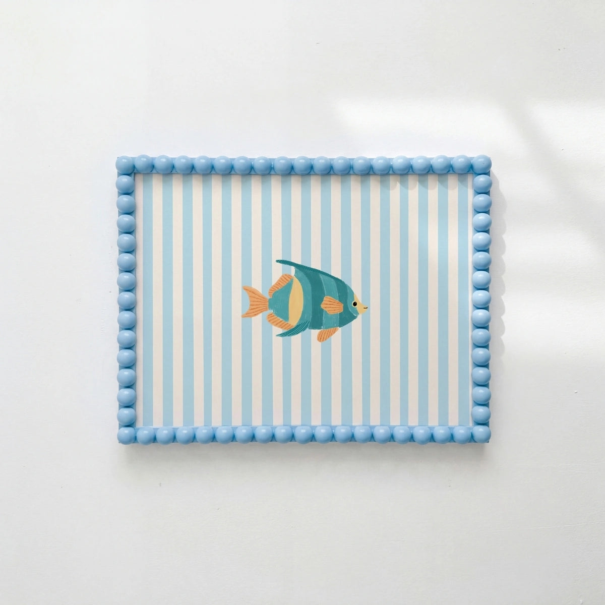 Blue Tropical Fish Wall Art, Coastal Wall Decor