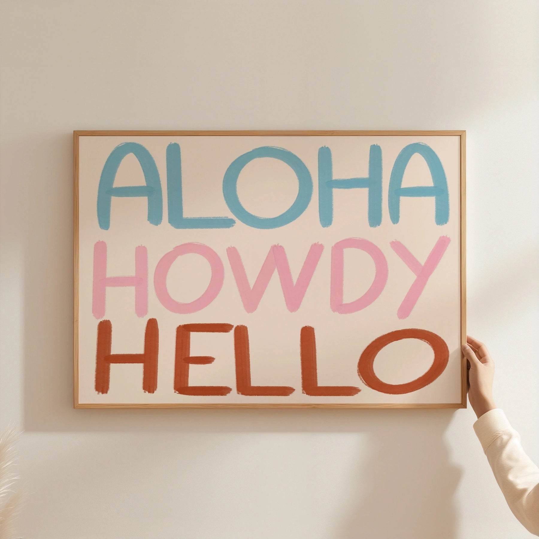 Aloha Howdy Hello Wall Art