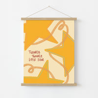 Twinkle Twinkle Little Star Nursery Print - Cute Kids Wall Art, Colorful Kids Decor