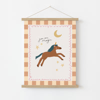 Decorazione murale per cameretta dei bambini con unicorno