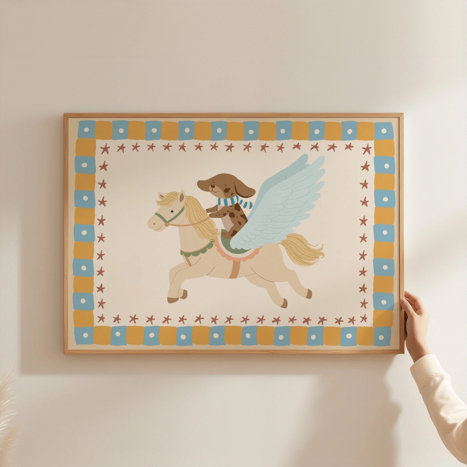 Winged Horse Nursery Wall Art