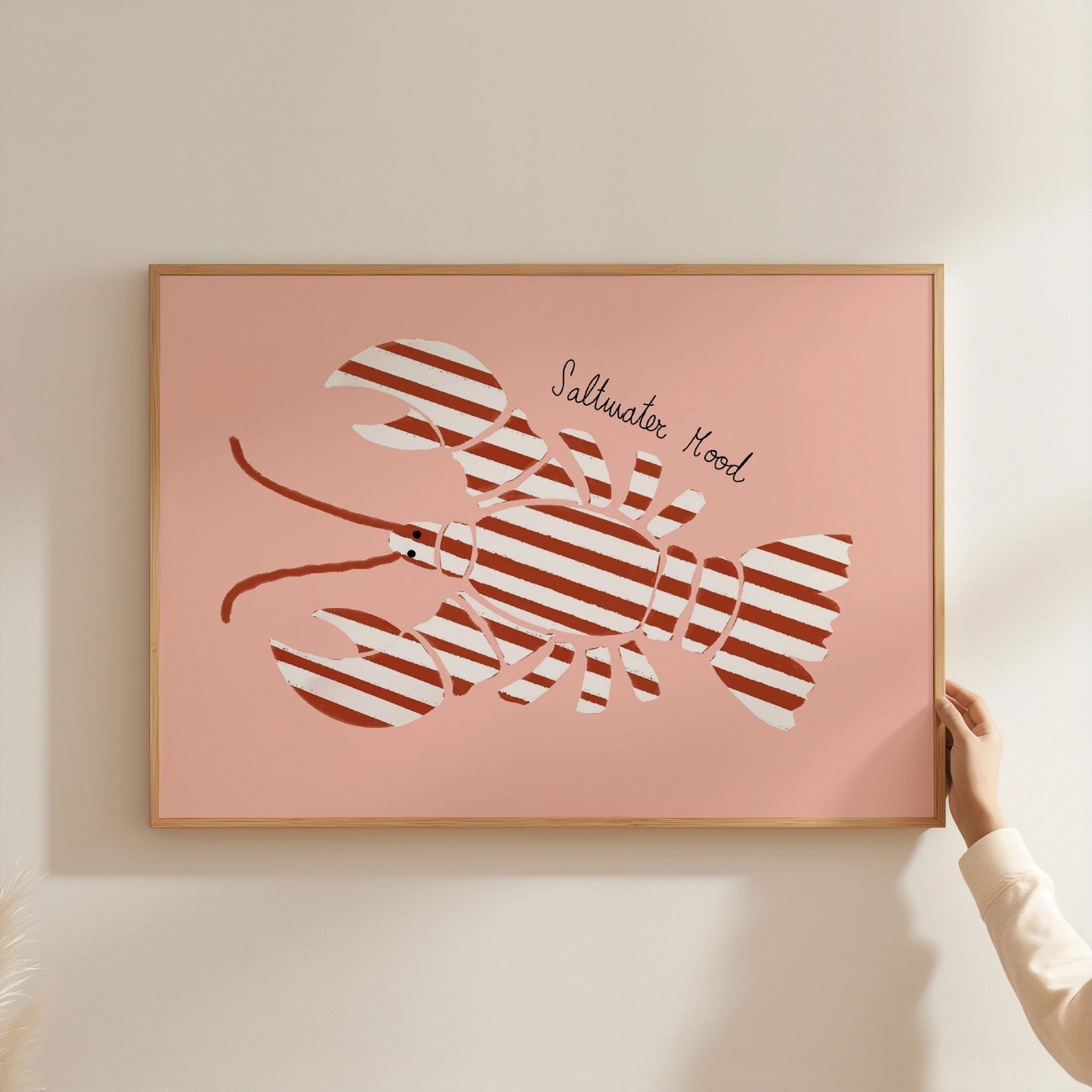 Trendy Coastal Seafood Print