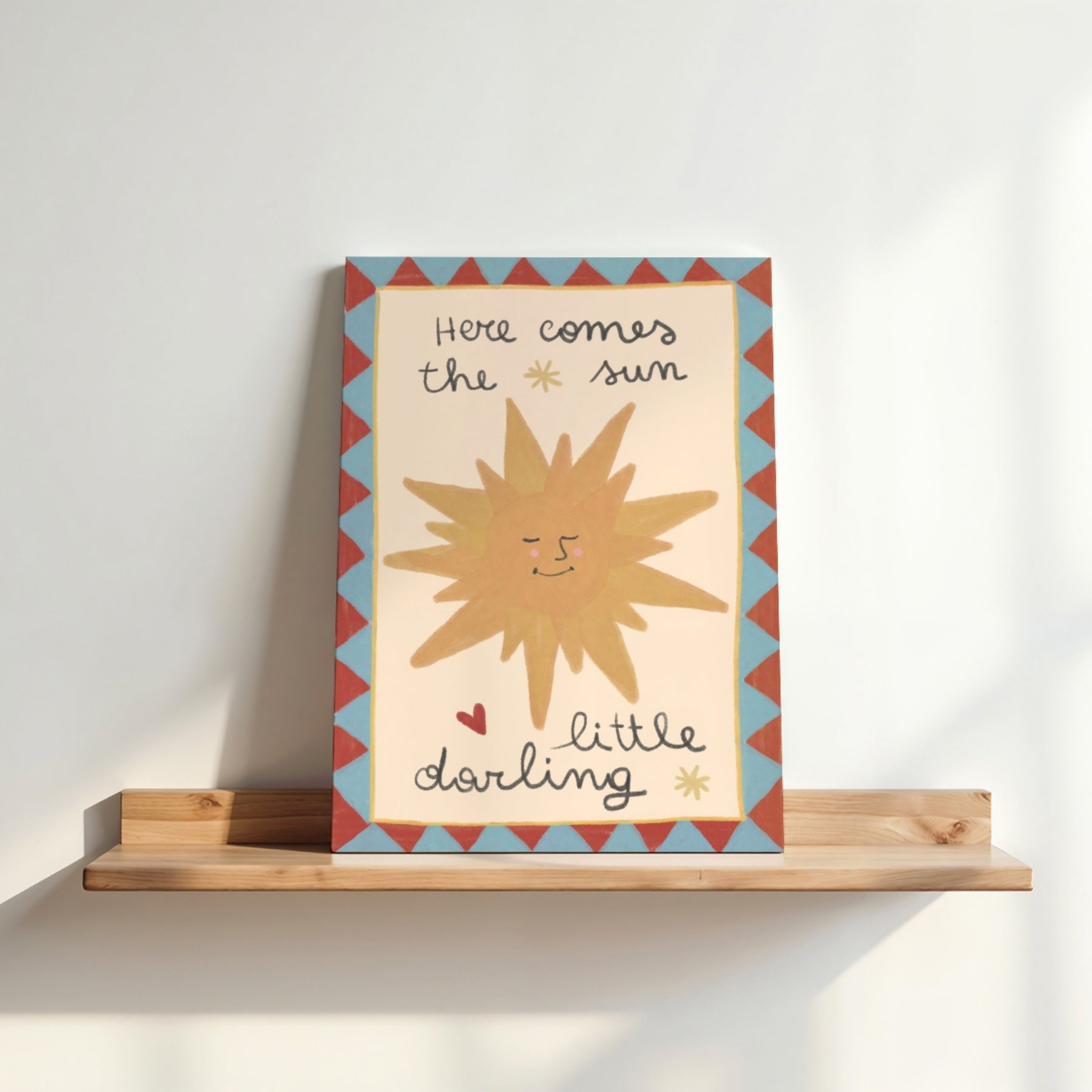 Here Comes the Sun Nursery Canvas Print