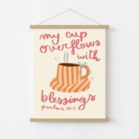 Ilustración cristiana acogedora, decoración cristiana de pared