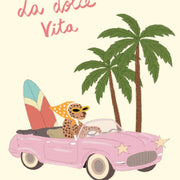La Dolce Vita Pink Road Trip – Coastal Wall Art