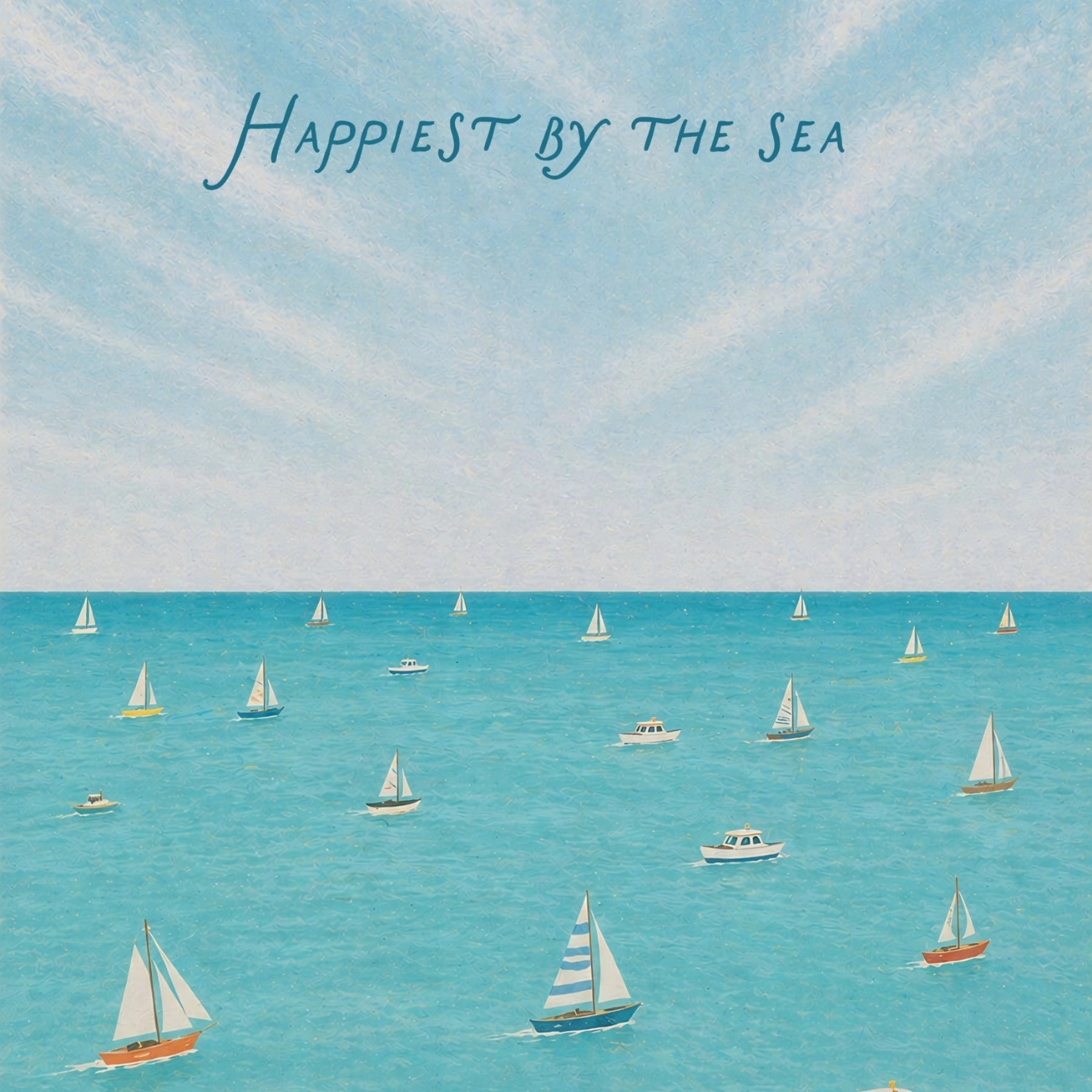 Arte De Pared Happiest By The Sea