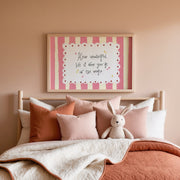 Whimsical Girl Quote – Nursery & kids wall art