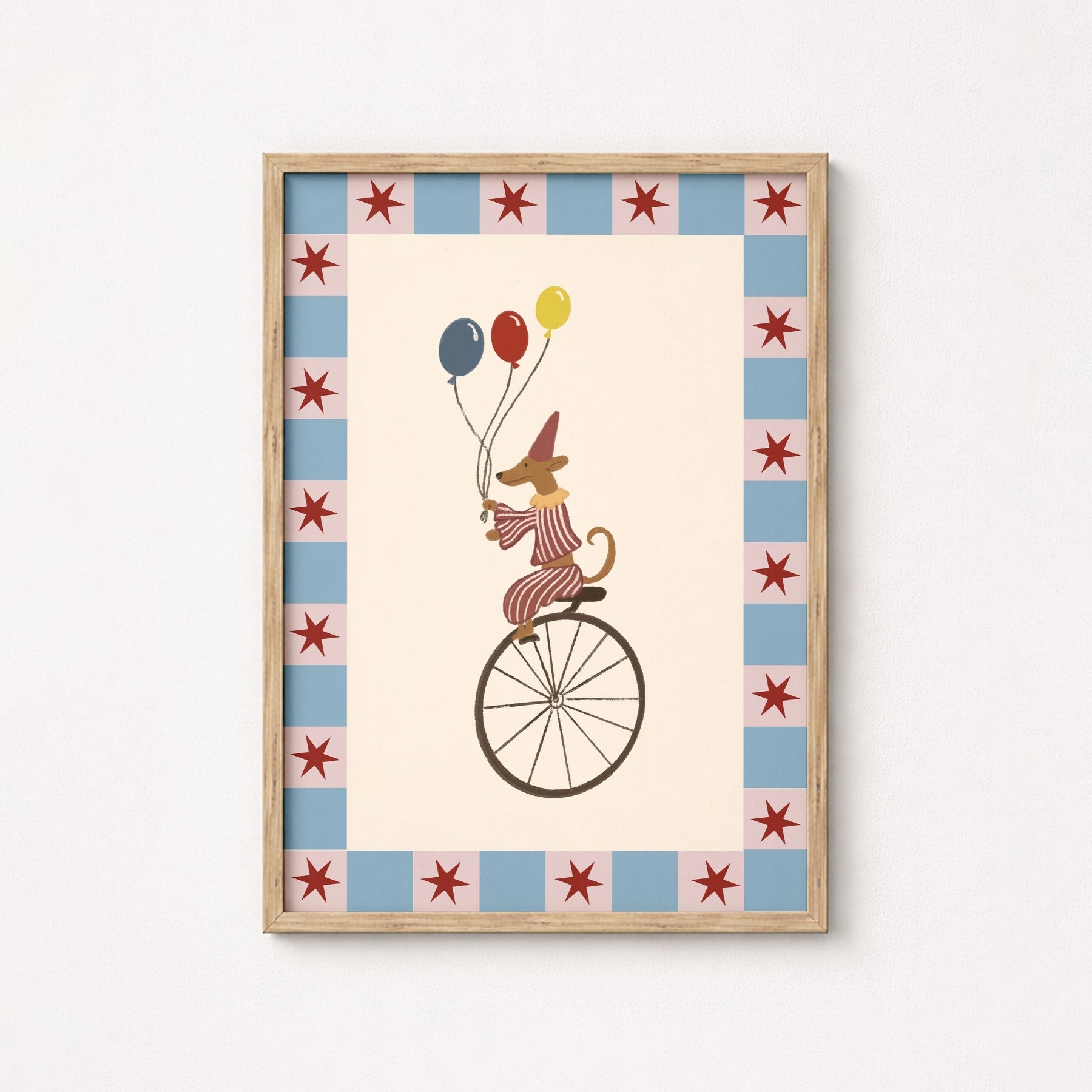 Circus Dog Nursery Print