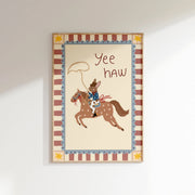 Cowboy Yee Haw – Nursery & kids wall art