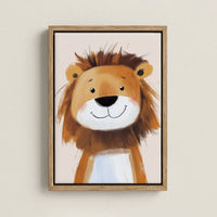 Lion Jungle Nursery Canvas Print